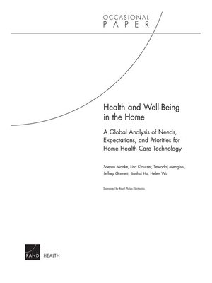 cover image of Health and Well-Being in the Home